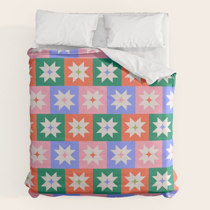 Cheerful Festive Stars Duvet Cover Gallery Image 2