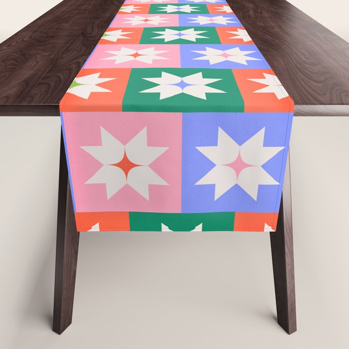 Cheerful Festive Stars Table Runner Gallery Image 1