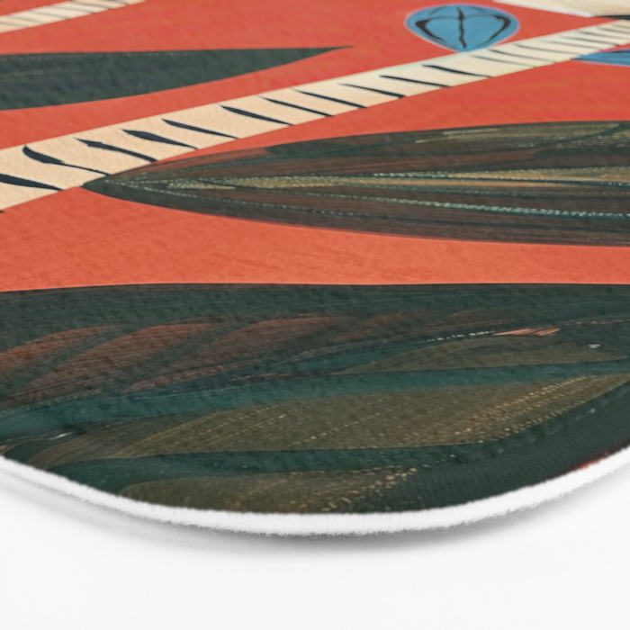 Folk Garden Daisy Pair Bath Mat Gallery Image 3