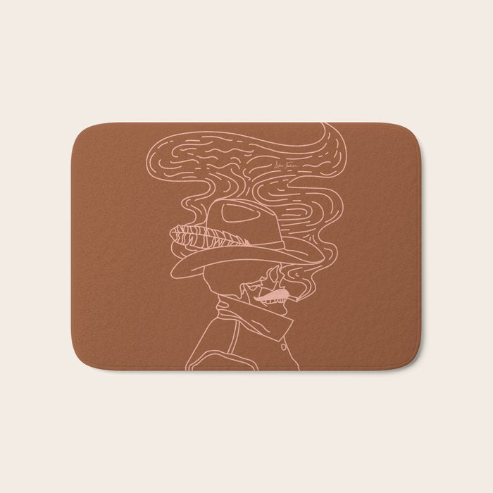 Love or Die Tryinâ - Cowhand - Rust & Peach Bath Mat Gallery Image 1