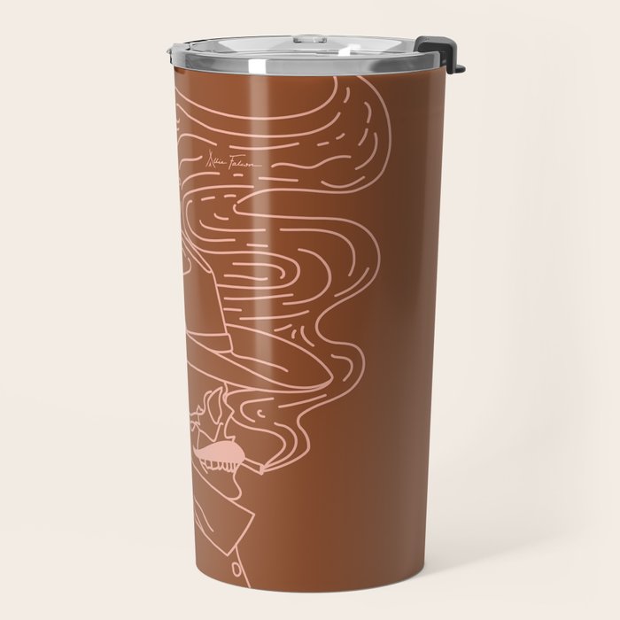 Love or Die Tryinâ - Cowhand - Rust & Peach Travel Mug Gallery Image 2