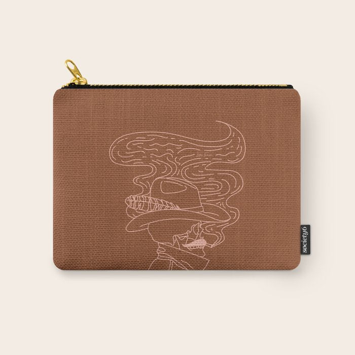 Love or Die Tryinâ - Cowhand - Rust & Peach Carry All Pouch Gallery Image 1