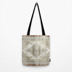 turkish floral - sage & brown Tote Bag Gallery Image 2