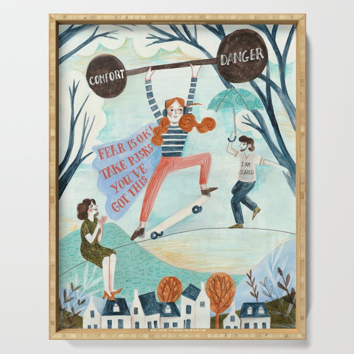 Motivational Teenager Serving Tray Gallery Image 1