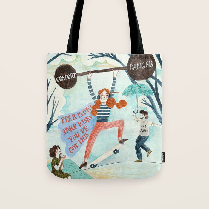 Motivational Teenager Tote Bag Gallery Image 1