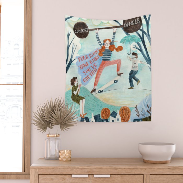 Motivational Teenager Wall Tapestry Gallery Image 2
