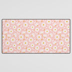 Daisies - Pink Desk Mat Gallery Image 3