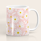 Daisies - Pink Coffee Mug Gallery Image 1