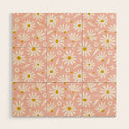 Daisies - Pink Wood Wall Art Gallery Image 1