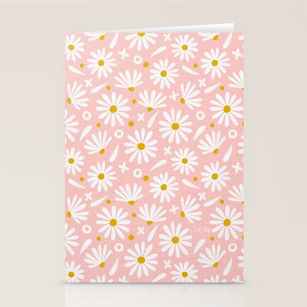 Daisies - Pink Stationery Card Gallery Image 2