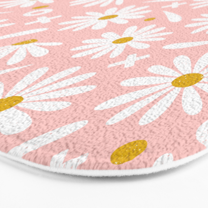Daisies - Pink Bath Mat Gallery Image 3