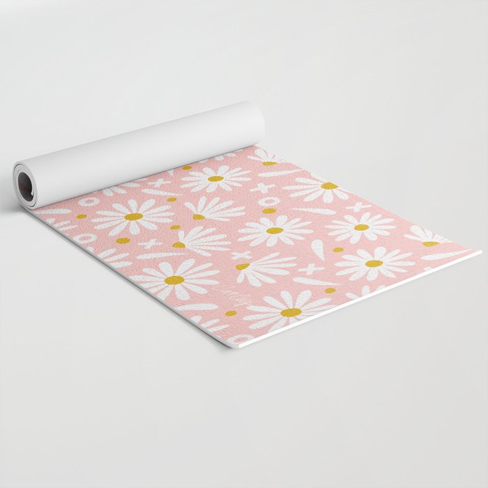 Daisies - Pink Yoga Mat Gallery Image 2