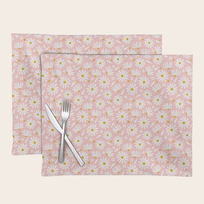 Daisies - Pink Placemat Gallery Image 1