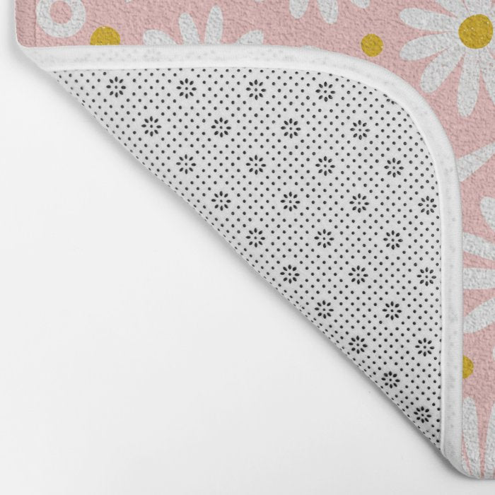 Daisies - Pink Bath Mat Gallery Image 2