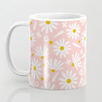 Daisies - Pink Coffee Mug Gallery Image 3