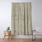 William Morris Vintage Snakeshead Stone Cream Pattern Window Curtain Gallery Image 5