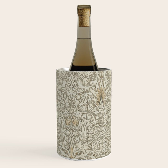 William Morris Vintage Snakeshead Stone Cream Pattern Wine Chiller Gallery Image 3