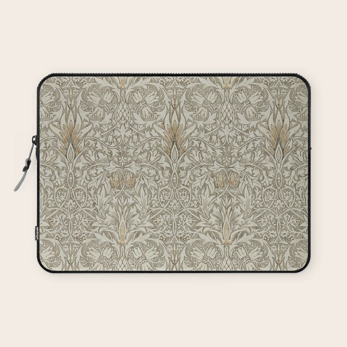 William Morris Vintage Snakeshead Stone Cream Pattern Laptop Sleeve Gallery Image 1