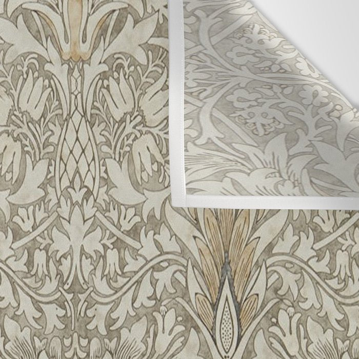 William Morris Vintage Snakeshead Stone Cream Pattern Wall Tapestry Gallery Image 3