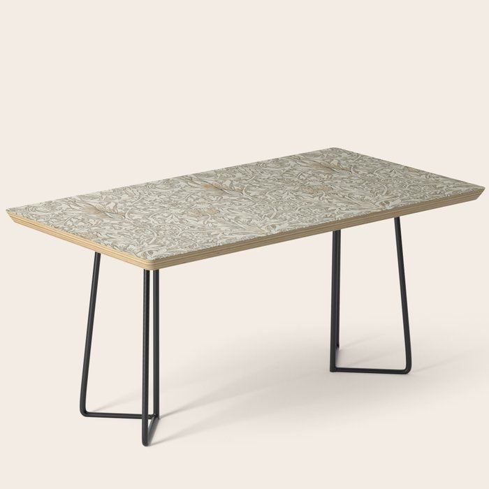 William Morris Vintage Snakeshead Stone Cream Pattern Coffee Table Gallery Image 1