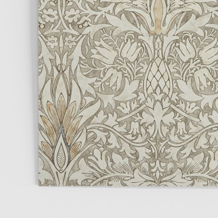 William Morris Vintage Snakeshead Stone Cream Pattern Poster Gallery Image 3