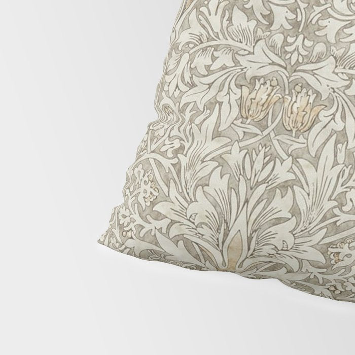 William Morris Vintage Snakeshead Stone Cream Pattern Pillow Sham Gallery Image 4