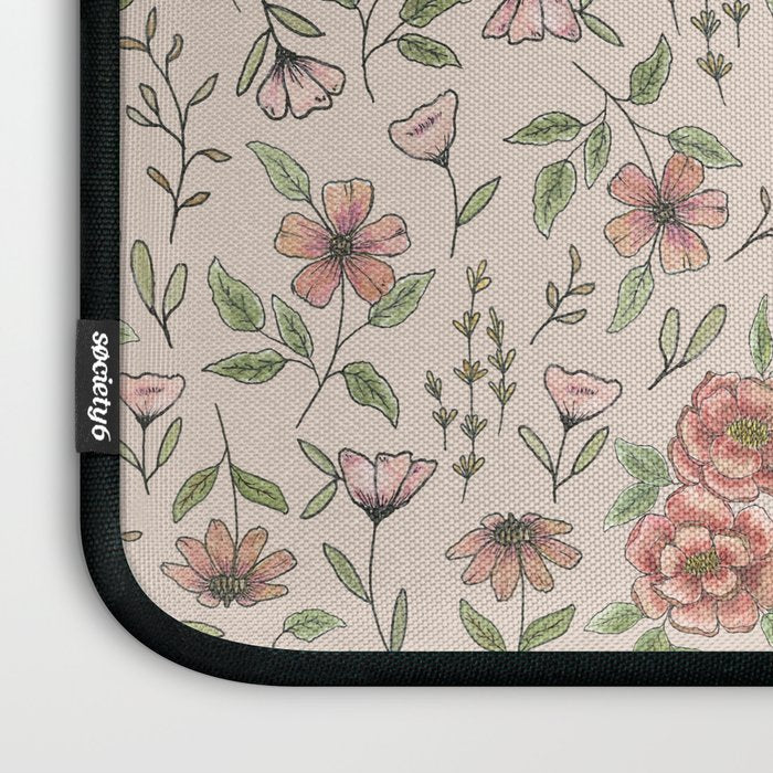 Spring Floral Pattern Laptop Sleeve Gallery Image 3