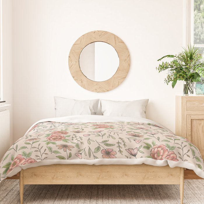 Spring Floral Pattern Duvet Cover Gallery Image 3