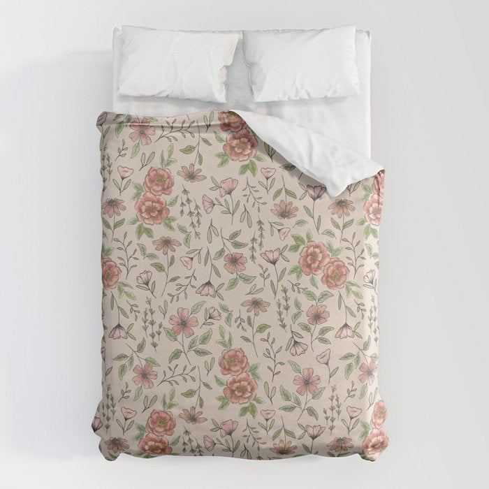 Spring Floral Pattern Duvet Cover Gallery Image 6