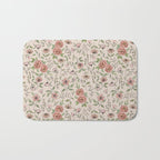 Spring Floral Pattern Bath Mat Gallery Image 1