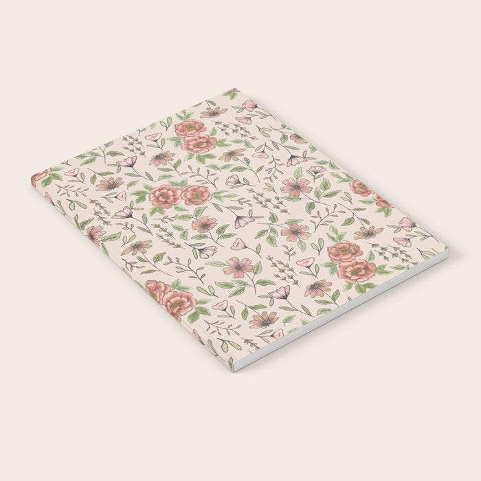 Spring Floral Pattern Notebook Gallery Image 2