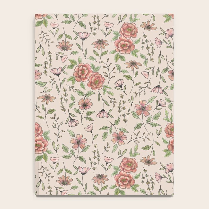Spring Floral Pattern Notebook Gallery Image 4