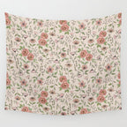 Spring Floral Pattern Wall Tapestry Gallery Image 4