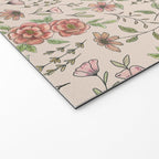 Spring Floral Pattern Welcome Mat Gallery Image 2