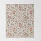 Spring Floral Pattern Throw Blanket Gallery Image 2