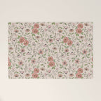 Spring Floral Pattern Welcome Mat Gallery Image 1