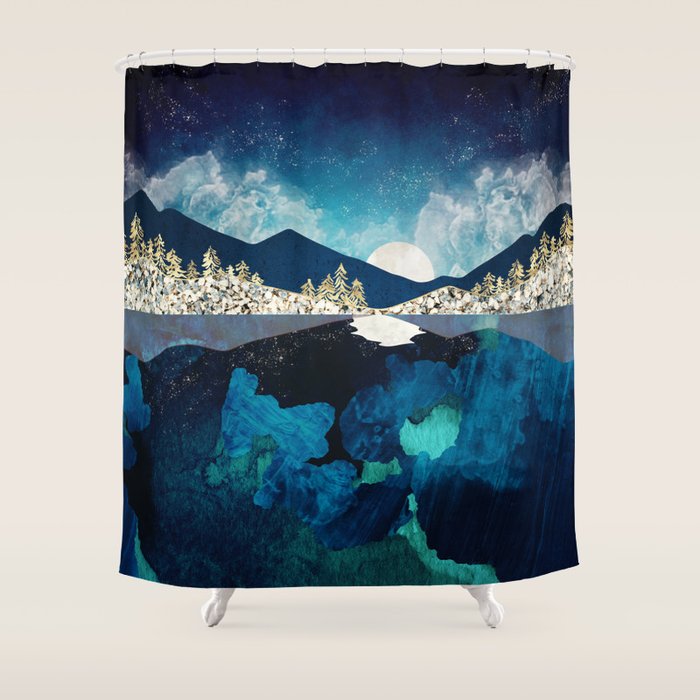 Midnight Water Shower Curtain Gallery Image 1