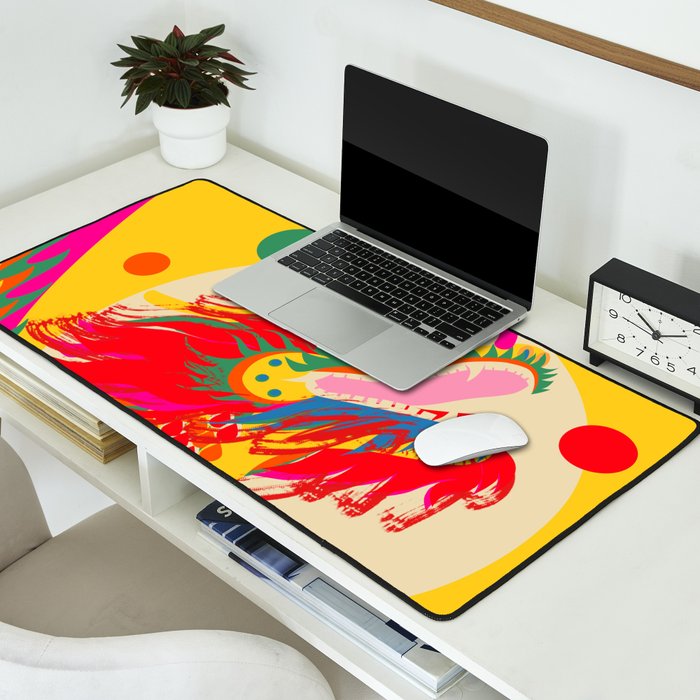Colorful Dragon Desk Mat Gallery Image 2