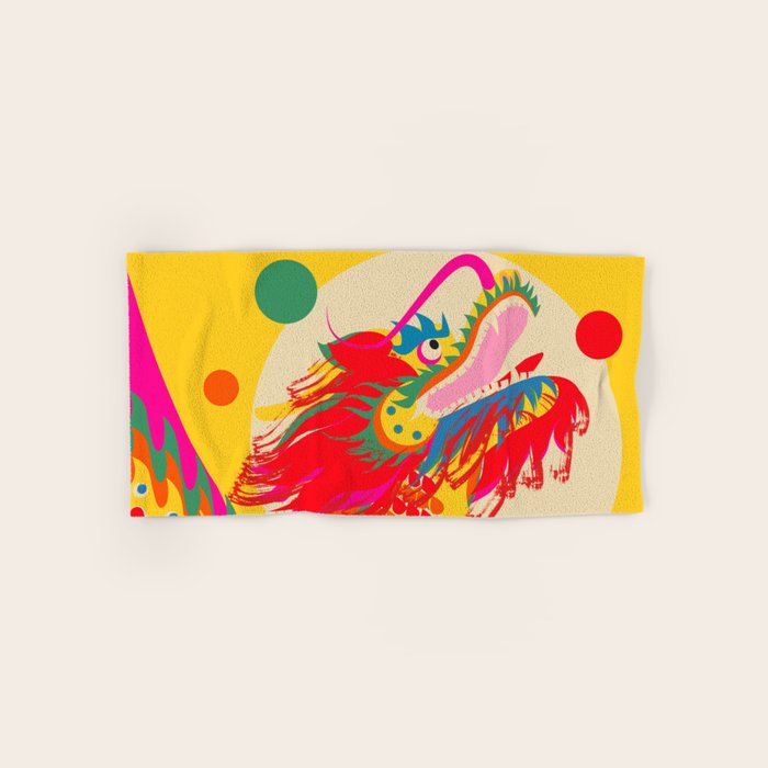Colorful Dragon Bath Towel Gallery Image 1