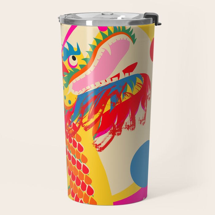 Colorful Dragon Travel Mug Gallery Image 2