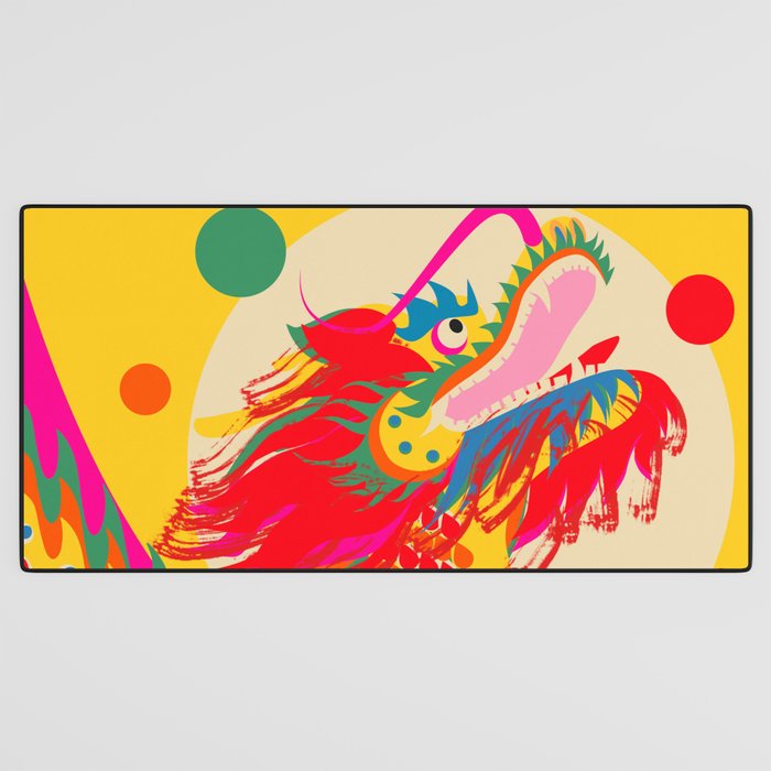 Colorful Dragon Desk Mat Gallery Image 3