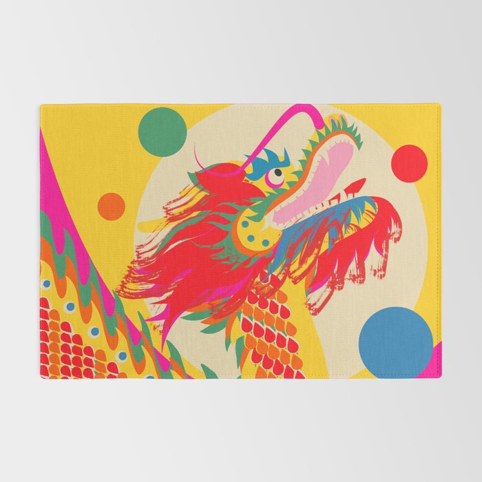 Colorful Dragon Rug Gallery Image 2