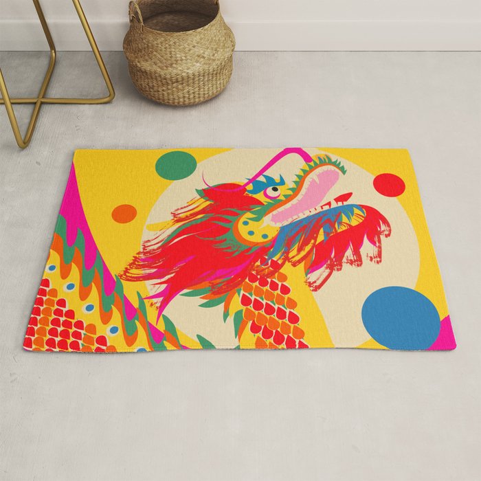 Colorful Dragon Rug Gallery Image 1
