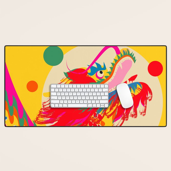 Colorful Dragon Desk Mat Gallery Image 1