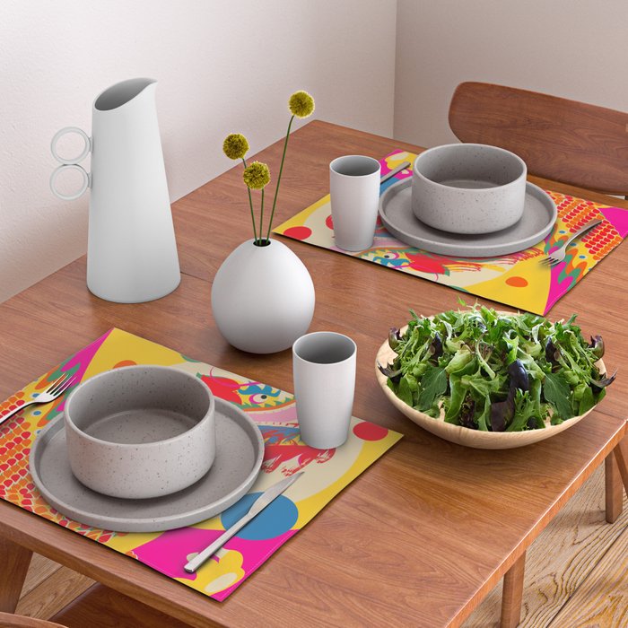 Colorful Dragon Placemat Gallery Image 2