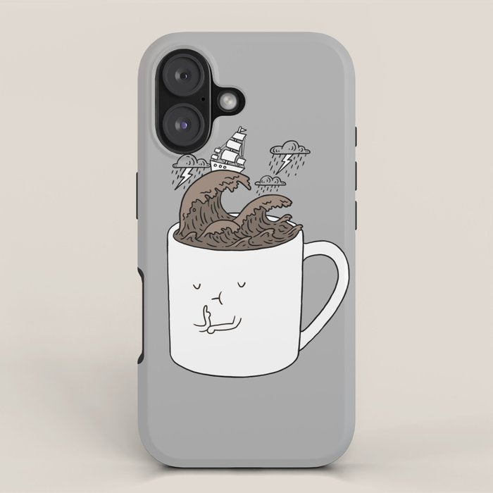 Brainstorming Coffee Mug iPhone Case Gallery Image 1