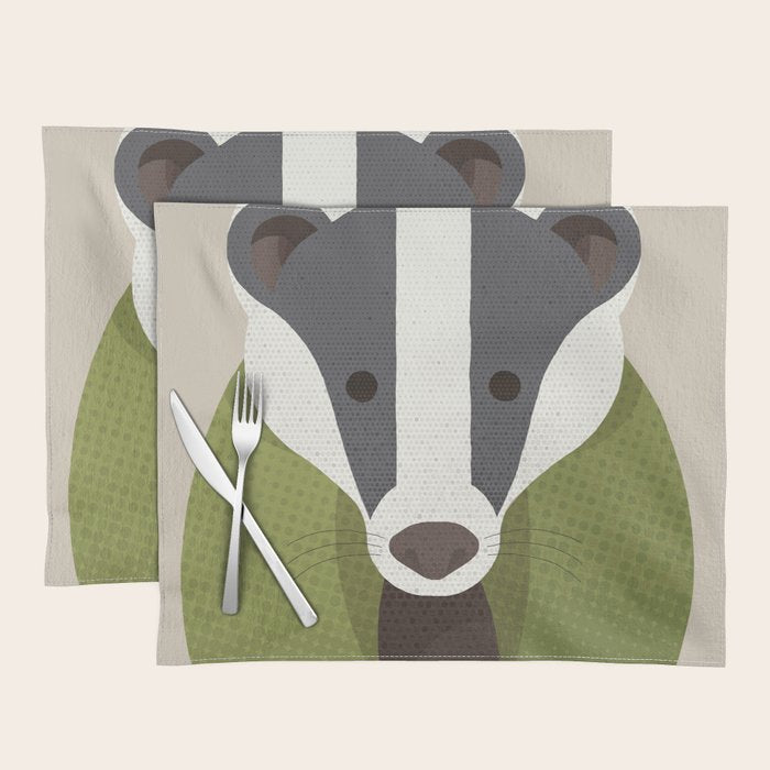 Whimsy Badger Placemat Gallery Image 1