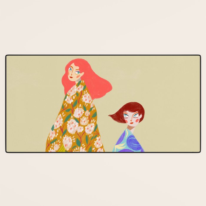 Floral Flow Desk Mat Gallery Image 3