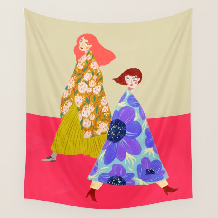 Floral Flow Wall Tapestry Gallery Image 4