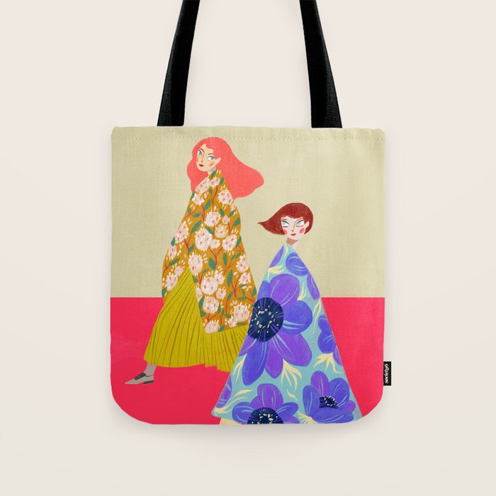 Floral Flow Tote Bag Gallery Image 1